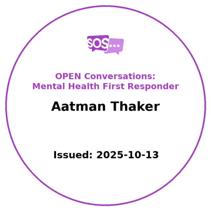 OPEN Conversations: Mental Health First Responder